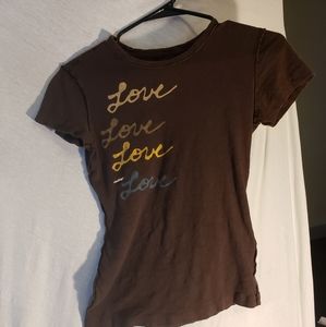 Vintage american eagle love and logo shirt.
